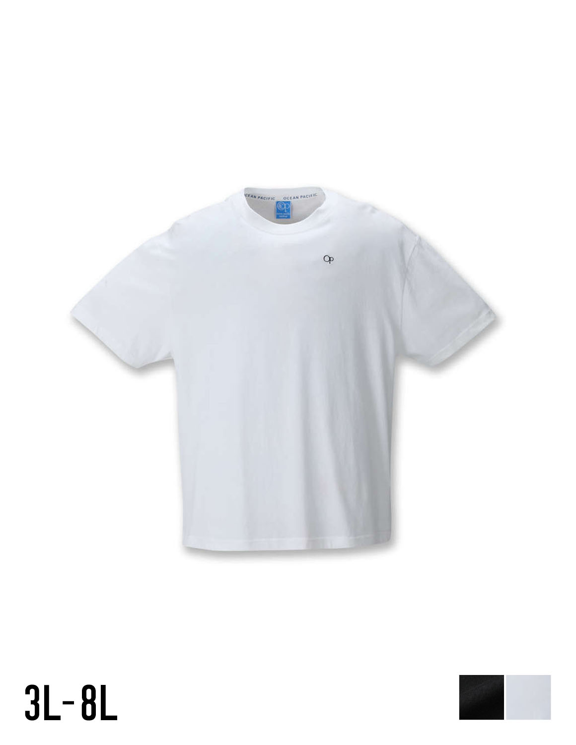 【大きいサイズ メンズ】OCEAN PACIFIC (オーシャンパシフィック)刺繍 バックプリント 半袖Tシャツ カットソー 3L/4L/5L/6L/8L