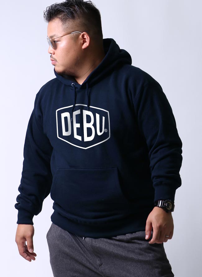 大きいサイズ メンズ Qp キューピー 自虐debu 10ozフード付き プル