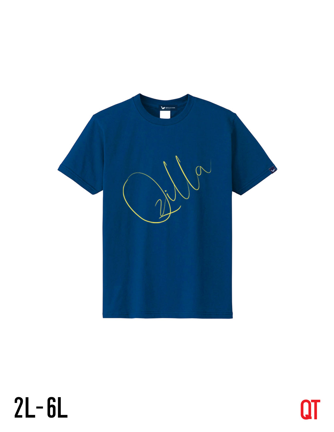 【大きいサイズメンズ】QT(キューティ)BIGQZILLAＵネック半袖TシャツカットソーXL(2L)/2XL(3L)/3XL(4L)/4XL(5L)/5XL(6L)