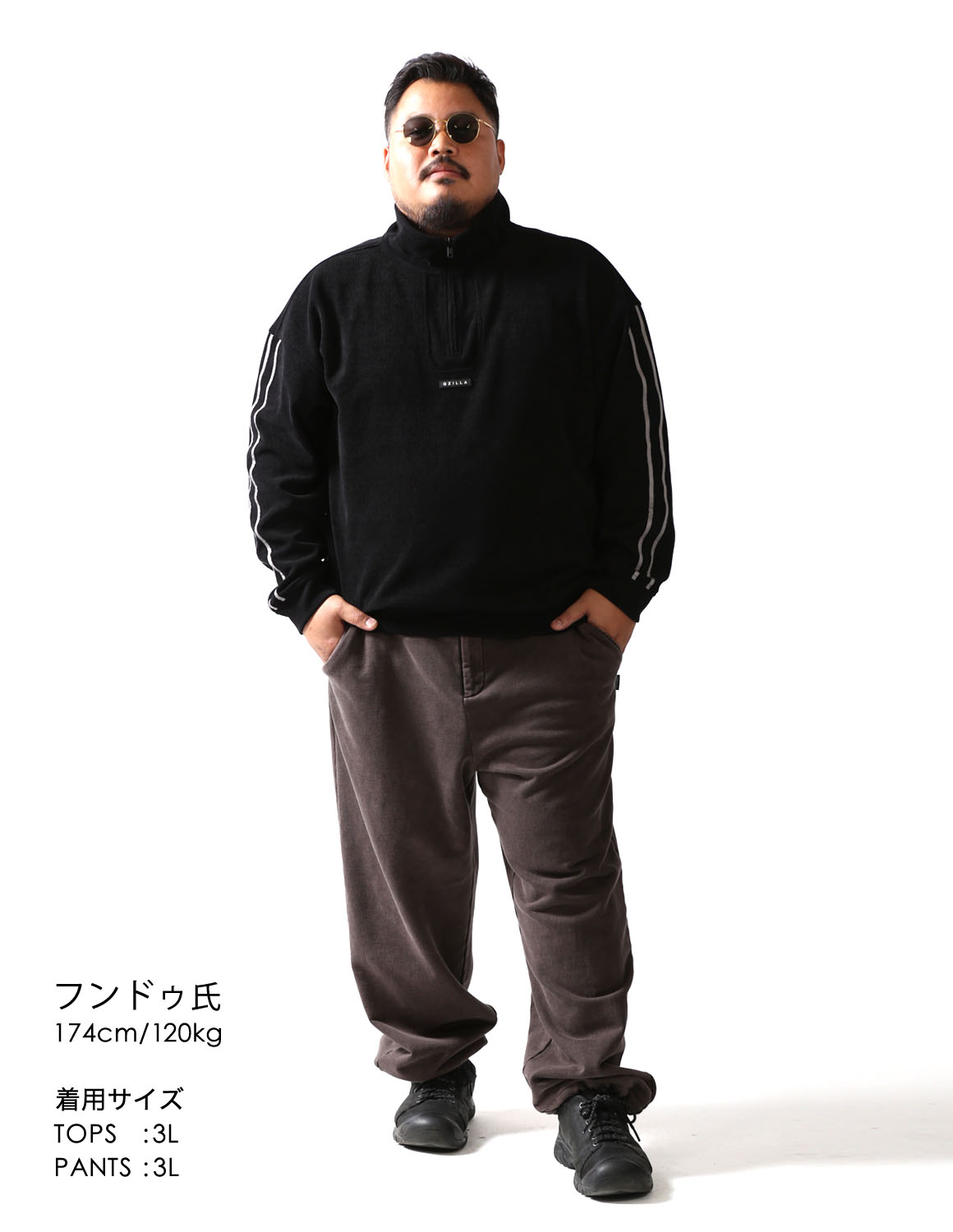 大人のこなれグレー×ブラックコーデ02