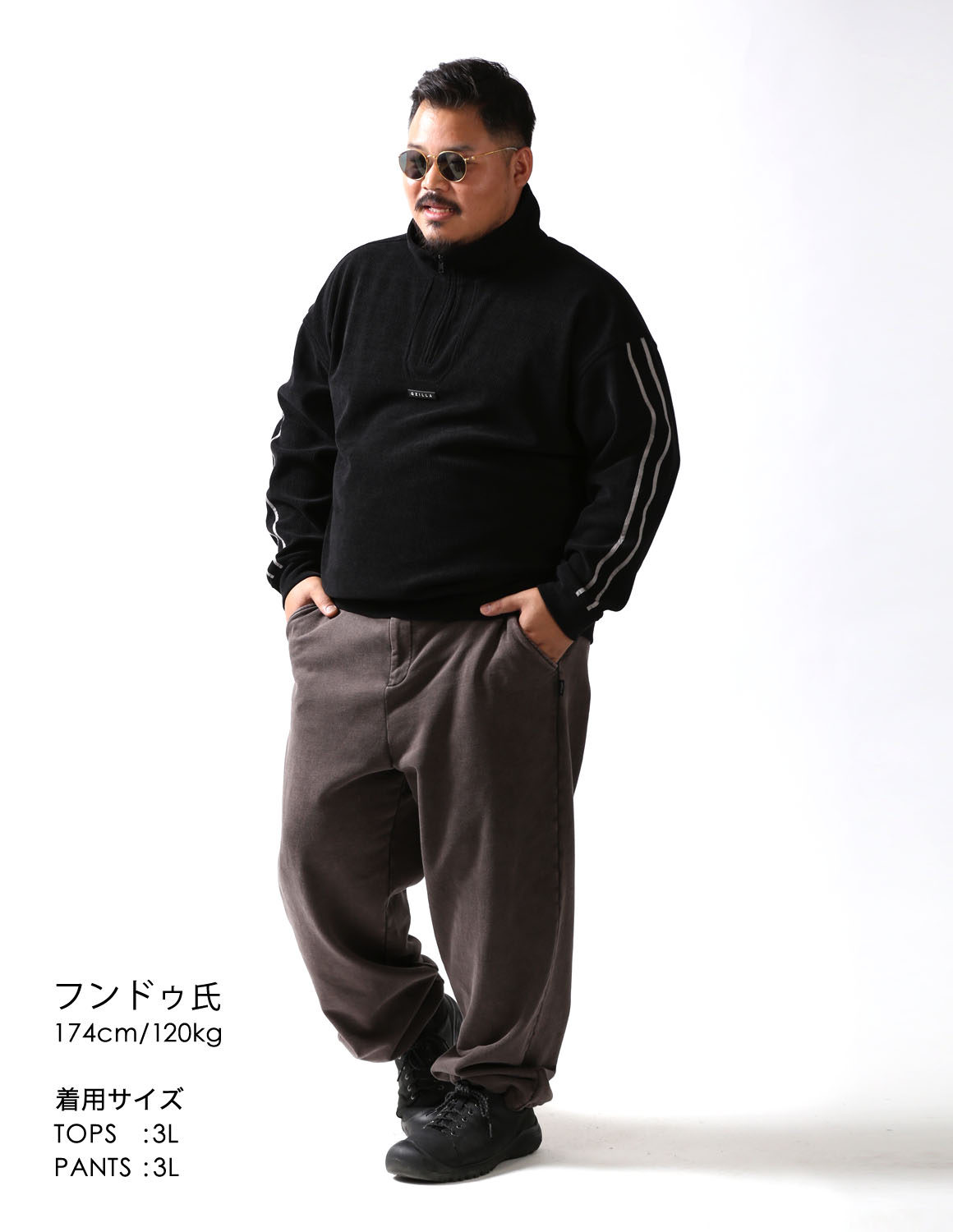 大人のこなれグレー×ブラックコーデ03