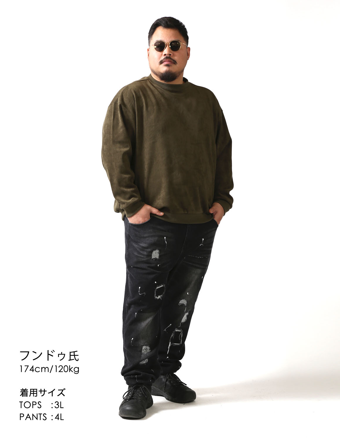 オリーブで魅せる、引き締めブラック02