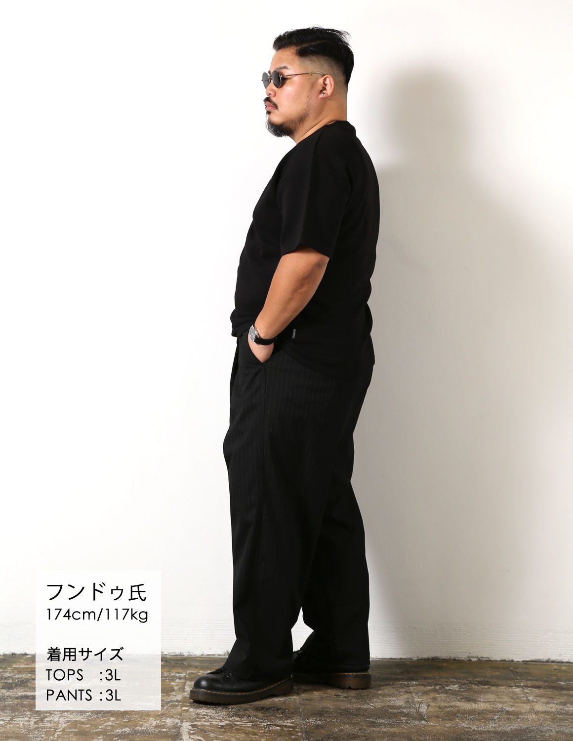 黒で締める、品よく見える夏コーデ03