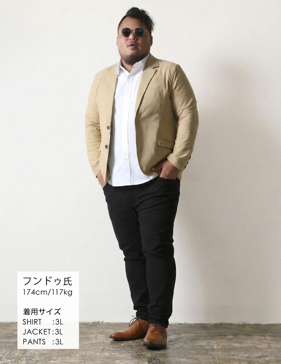 柔らかく決まる、大人のジャケットコーデ02